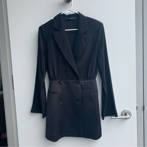 Mango double breasted blazer dress